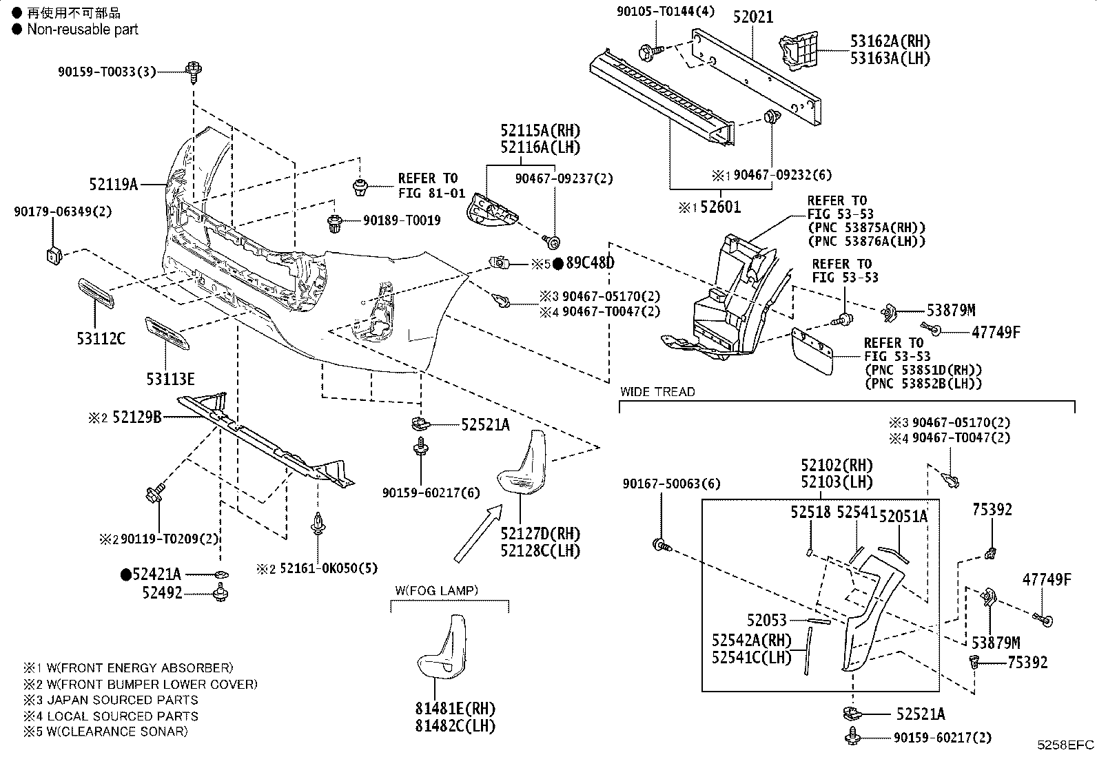 52102-YP030-B1 BRACKET SUB-ASSY, FRONT BUMPER, RH product image