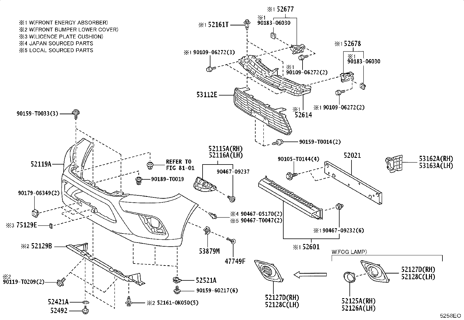 52102-YP030-B1 BRACKET SUB-ASSY, FRONT BUMPER, RH product image