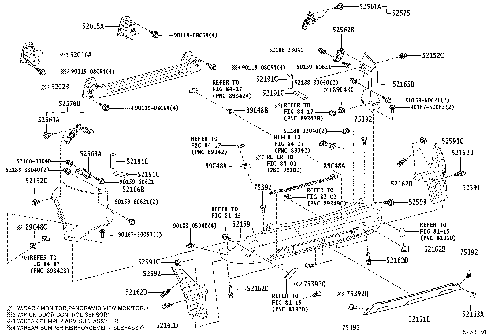 52151-16904 BAR, REAR BUMPER product image