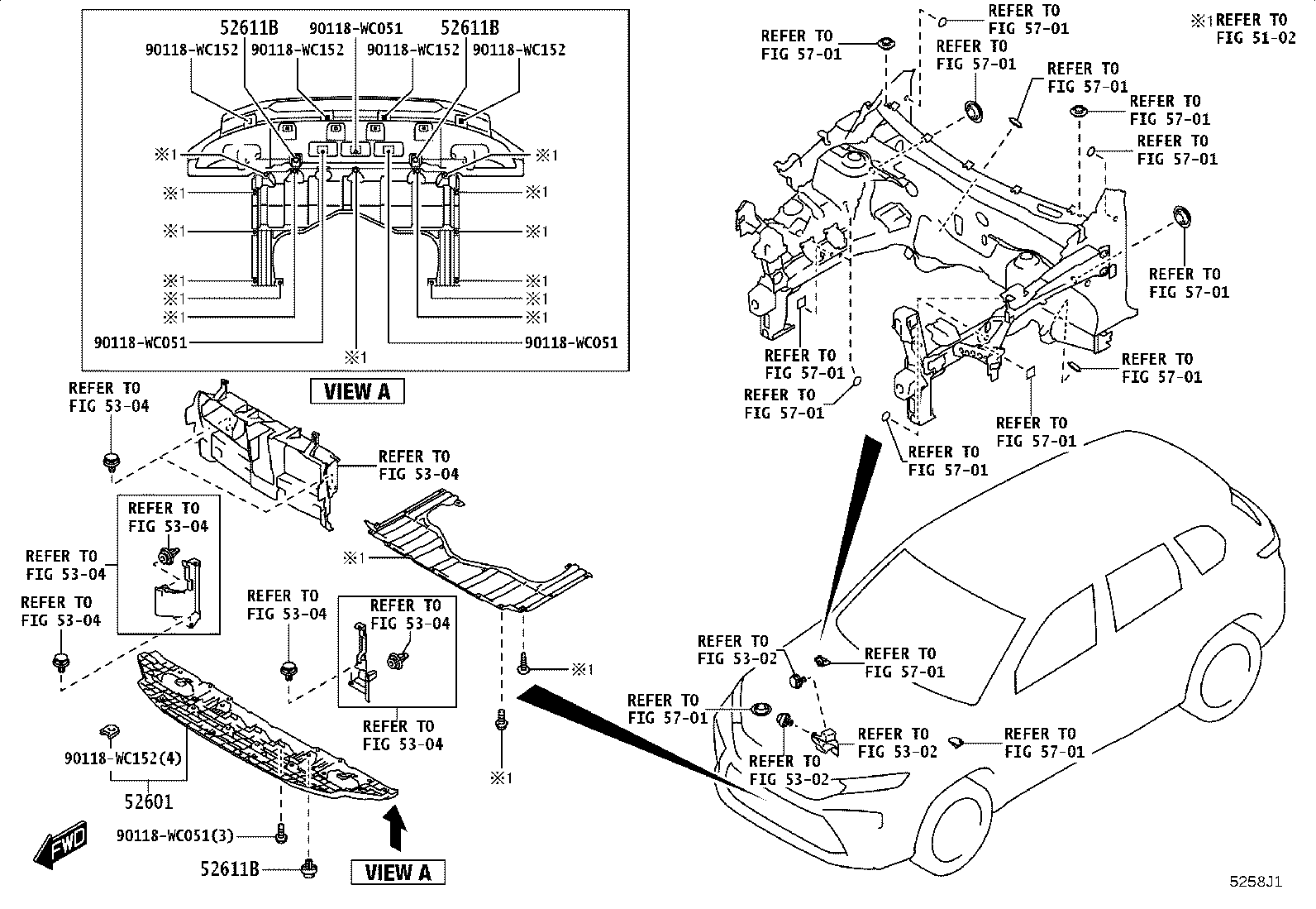 81481-WC017 COVER, FOG LAMP, RH product image