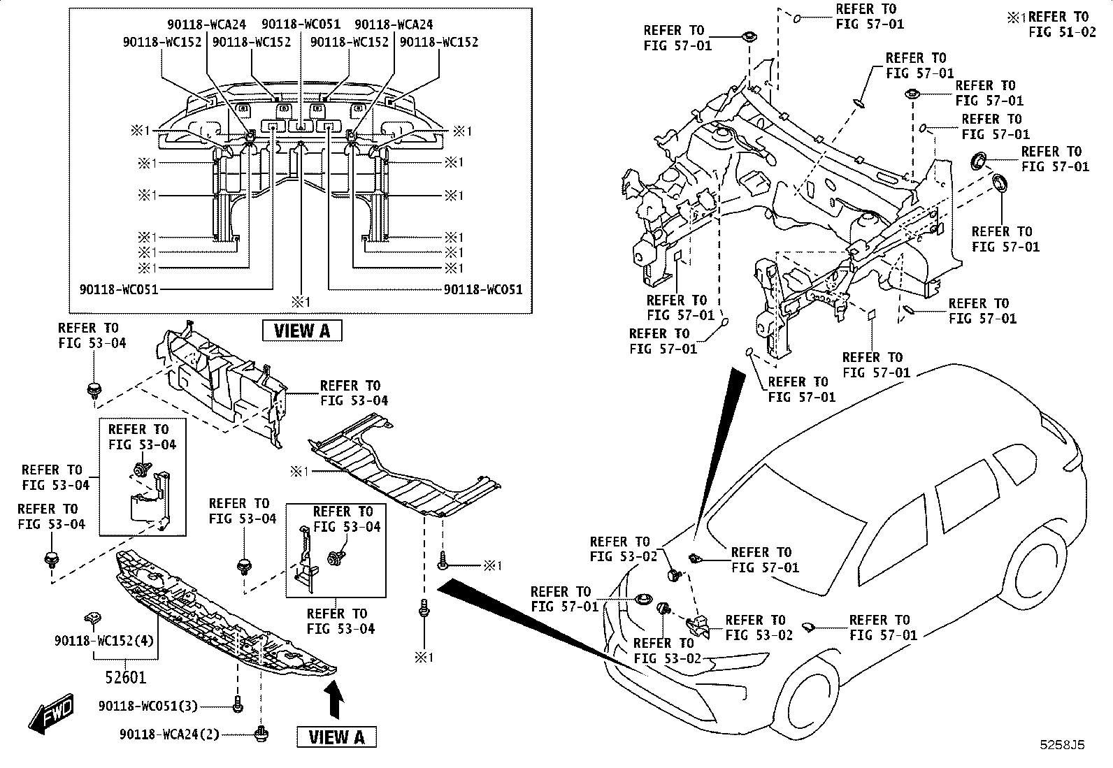 81481-WC017 COVER, FOG LAMP, RH product image