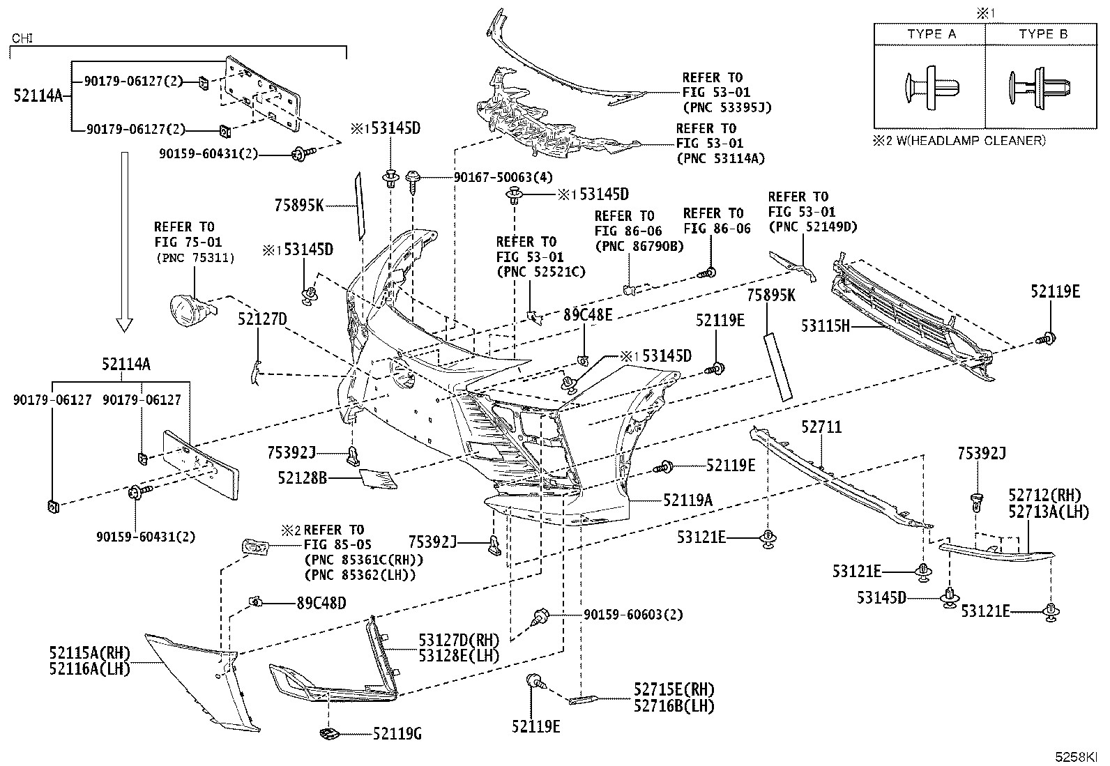 52021-46020 REINFORCEMENT SUB-ASSY, FRONT BUMPER product image