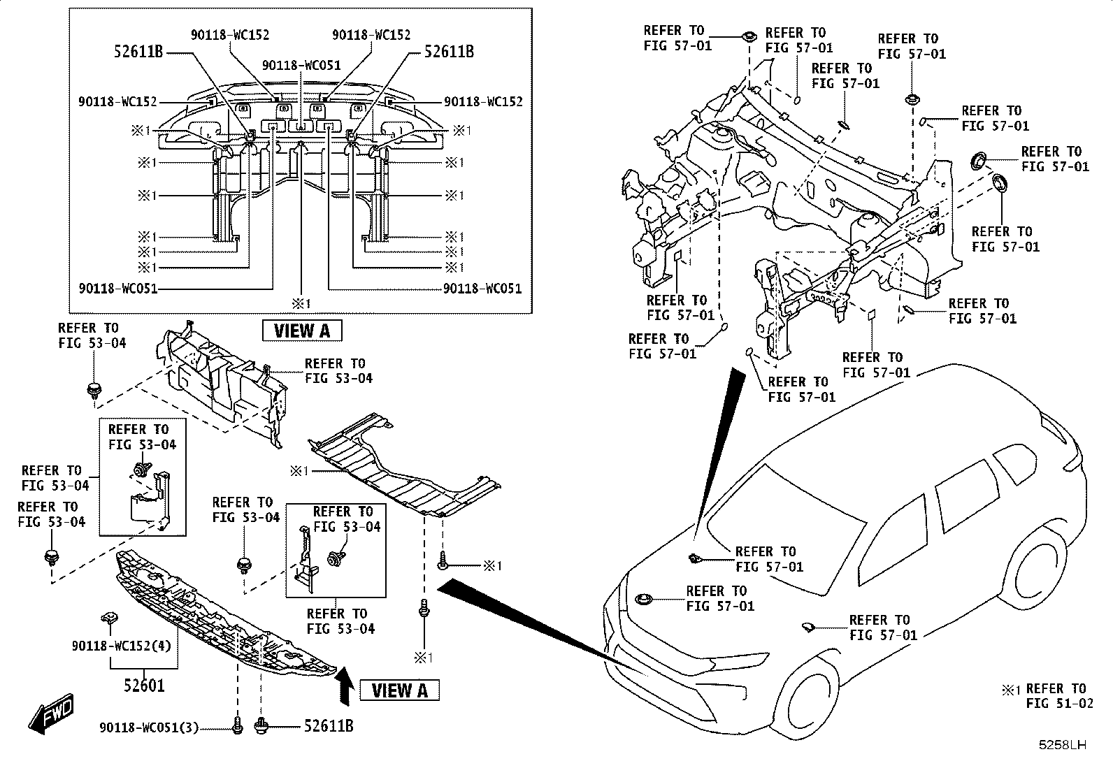 81481-WC017 COVER, FOG LAMP, RH product image
