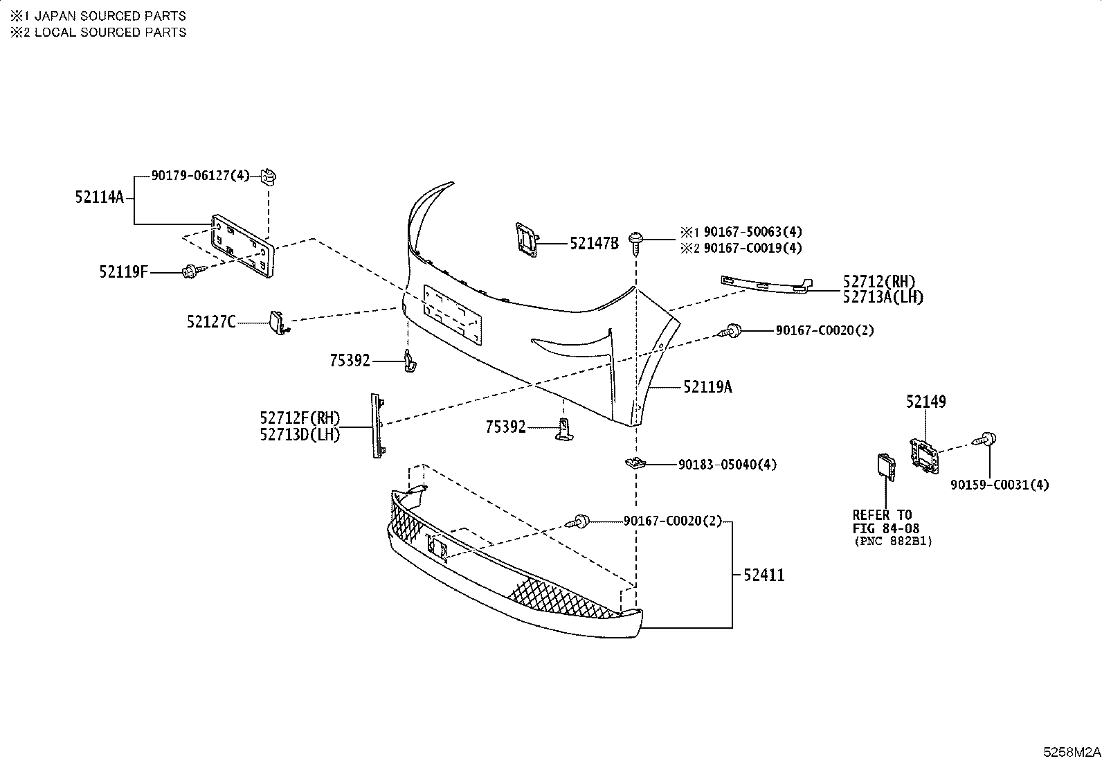 52701-YL010-D1 MOULDING SUB-ASSY, FRONT BUMPER product image
