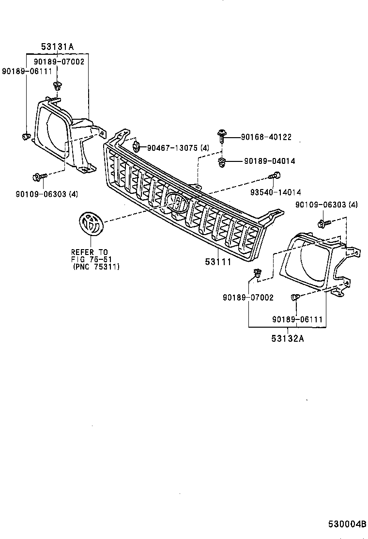 53131-60040 DOOR, HEADLAMP, RH product image
