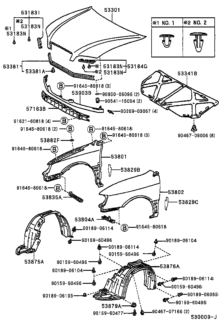 53839-44010 PROTECTOR, FRONT FENDER, LOWER LH product image
