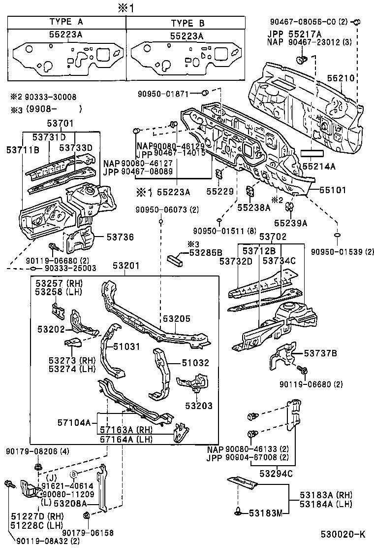 Toyota 53294-06020 DEFLECTOR, RADIATOR SIDE, LH