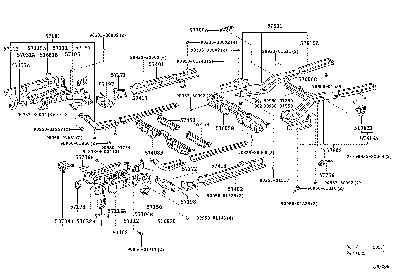51096-20030 HOOK, TRANSPORT, REAR LH product image