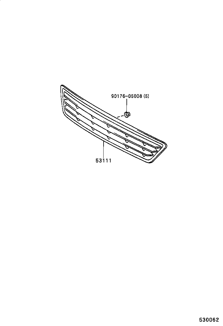 53101-33040-C0 GRILLE, RADIATOR product image