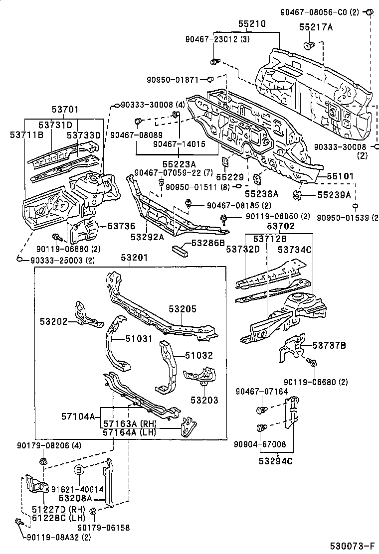 Toyota 53285-33030 SEAL, RADIATOR SIDE AIR, NO.1