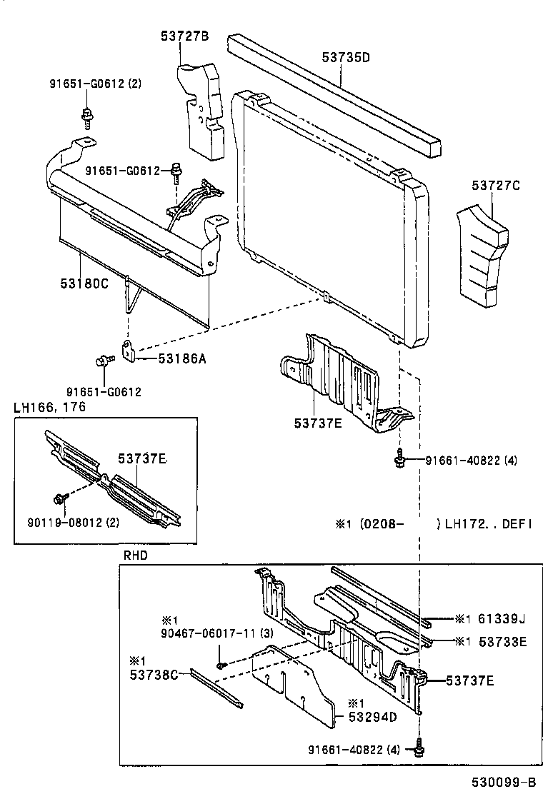53737-26070 SHUTTER, HOT AIR, LOWER product image