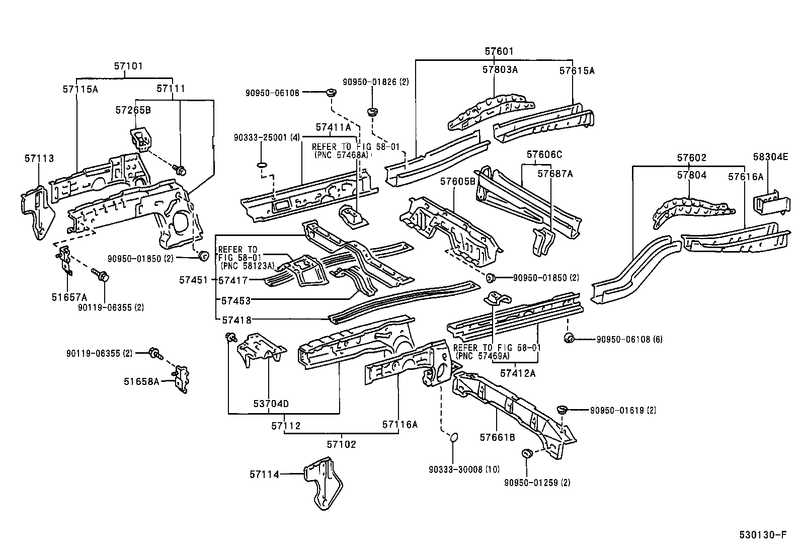 51658-0A020 BRACKET, FRONT BUMPER ARM, LH product image