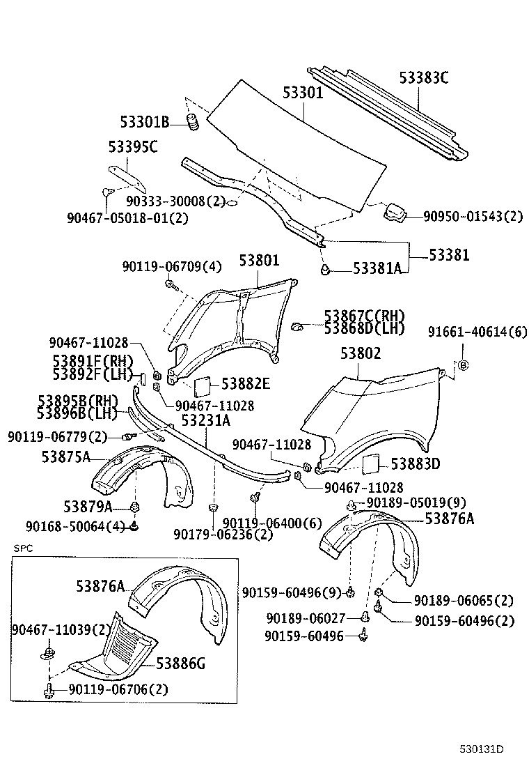 53231-28010 PANEL, LOWER SHROUD product image