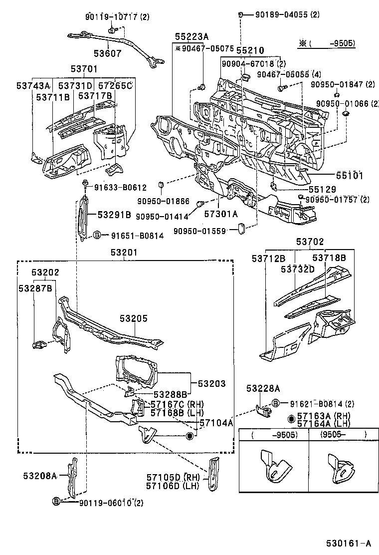 53201-1A060 SUPPORT SUB-ASSY, RADIATOR product image