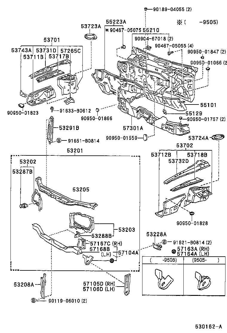 53701-1A040 APRON SUB-ASSY, FRONT FENDER, RH product image