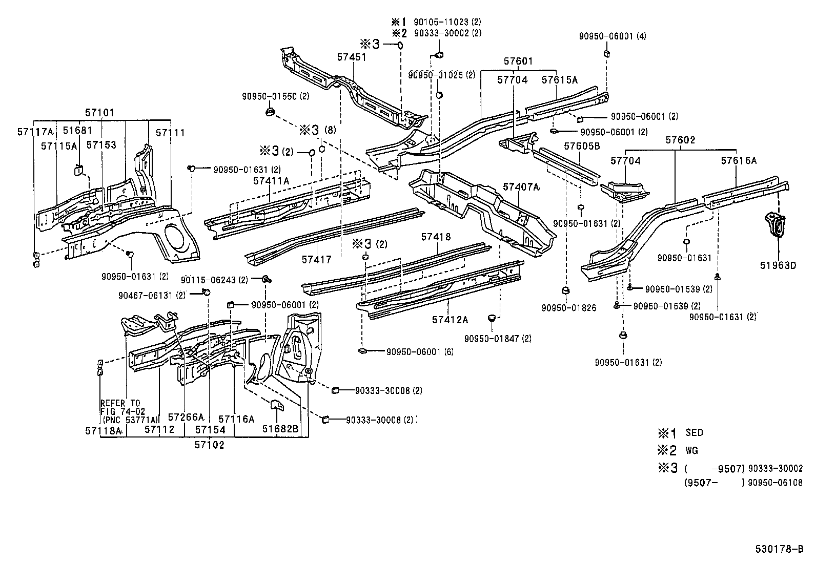 51096-12040 HOOK, TRANSPORT, REAR LH product image