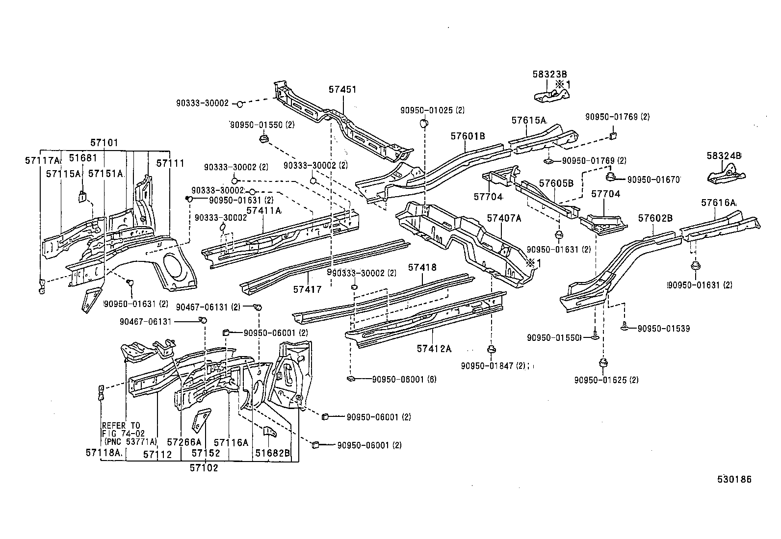 51681-12050 BRACKET, FLEXIBLE HOSE product image