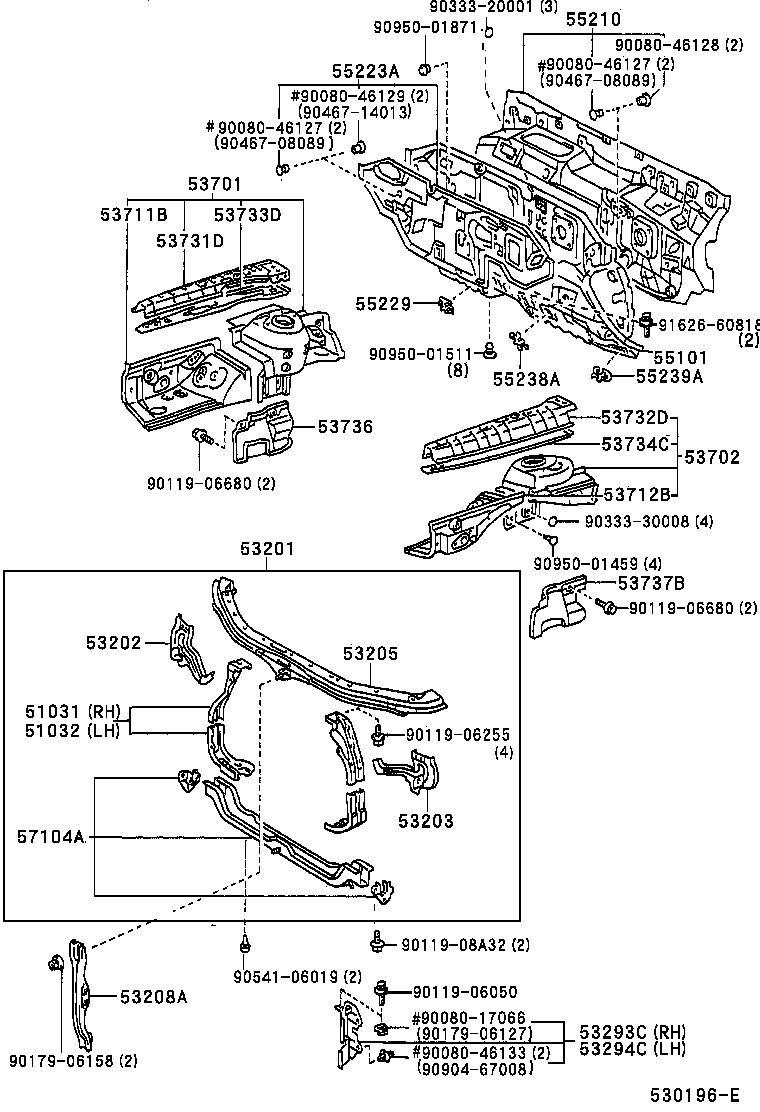 Toyota 53294-AA010 DEFLECTOR, RADIATOR SIDE, LH