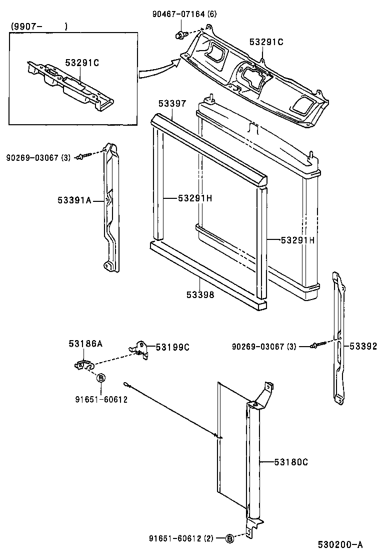 53180-26011 SHUTTER ASSY, RADIATOR product image