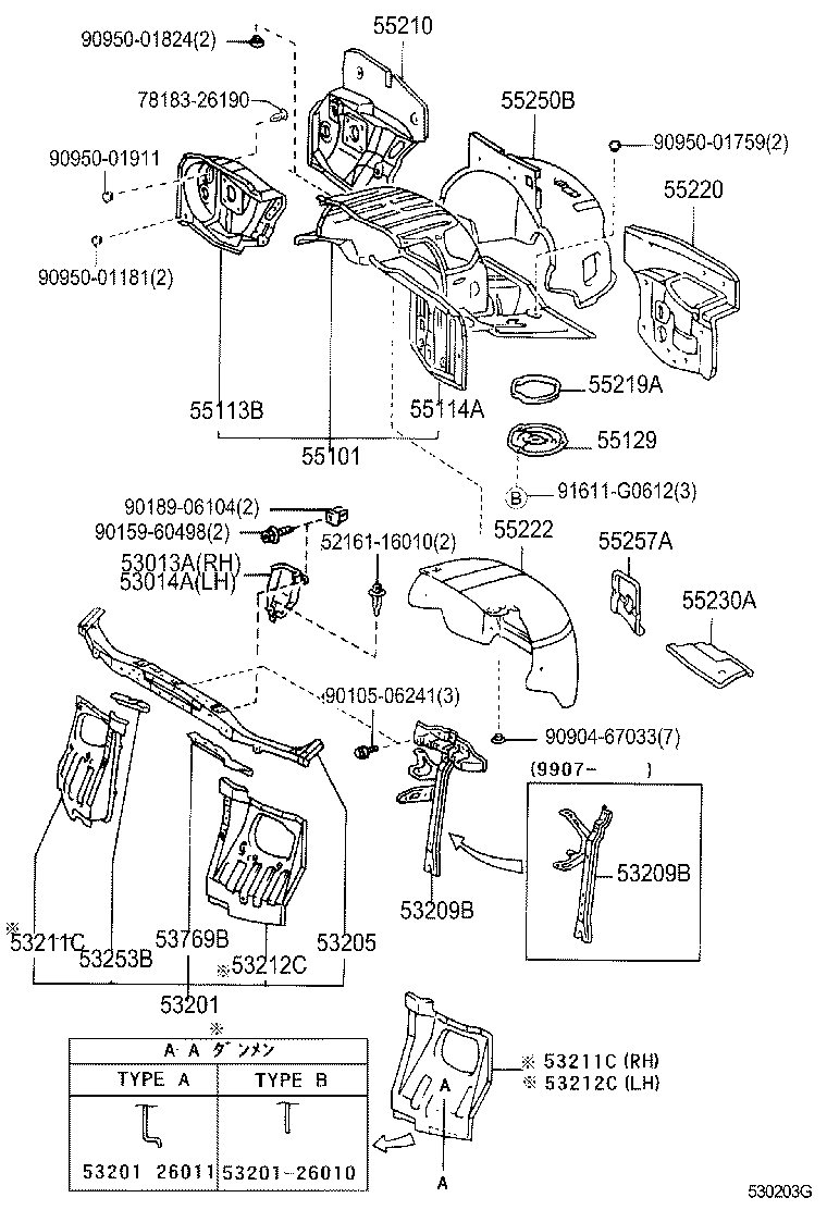 55110-26540 PANEL SUB-ASSY, DASH product image