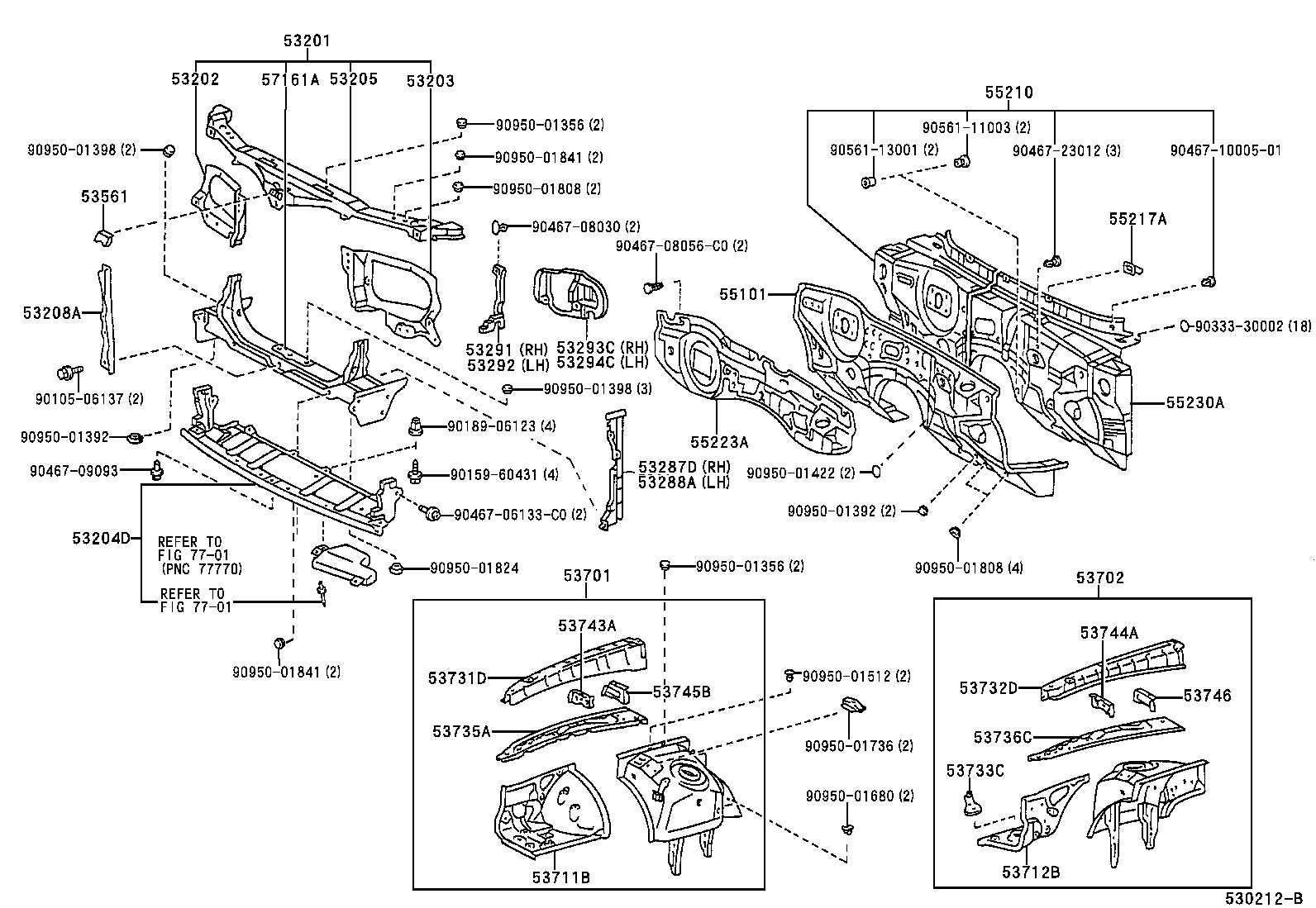 53701-50140 APRON SUB-ASSY, FRONT FENDER, RH product image