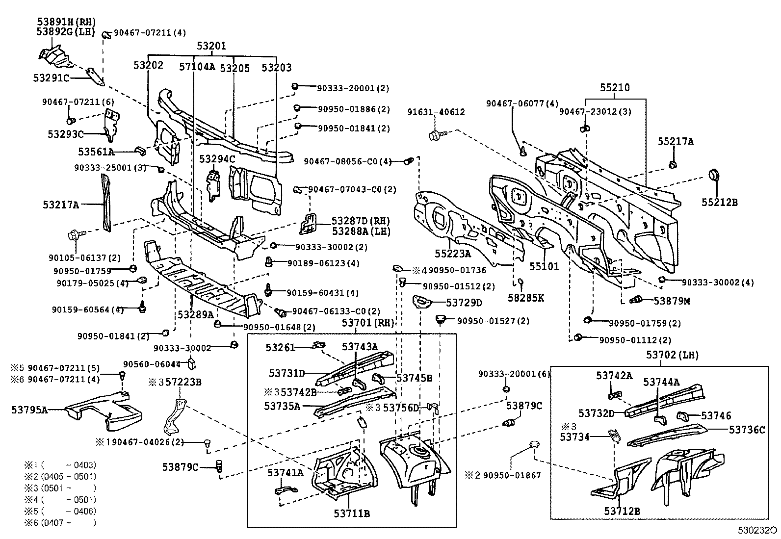 53701-40070 APRON SUB-ASSY, FRONT FENDER, RH product image
