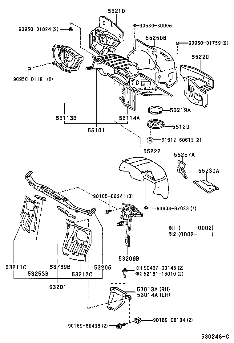 53253-26020 BRACKET, RADIATOR MOUNTING, UPPER product image