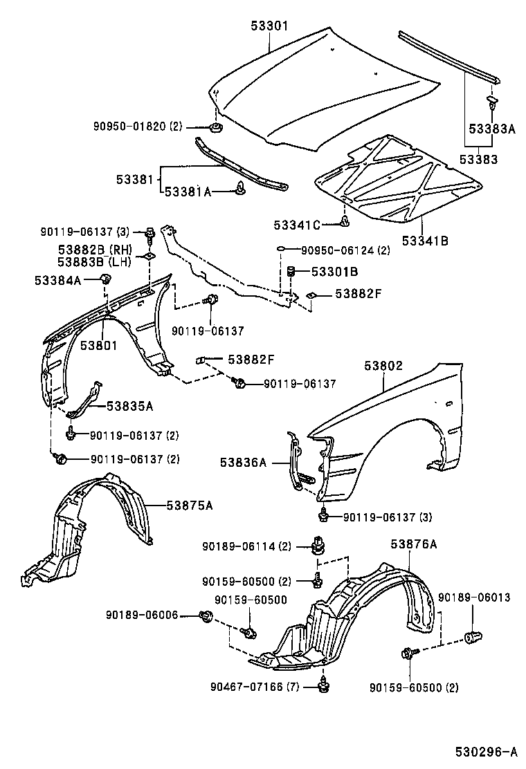 53811-1H090 FENDER SUB-ASSY, FRONT RH product image