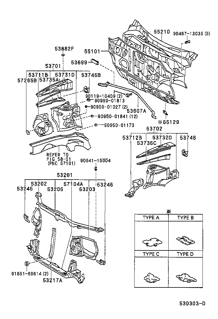 53702-42010 APRON SUB-ASSY, FRONT FENDER, LH product image
