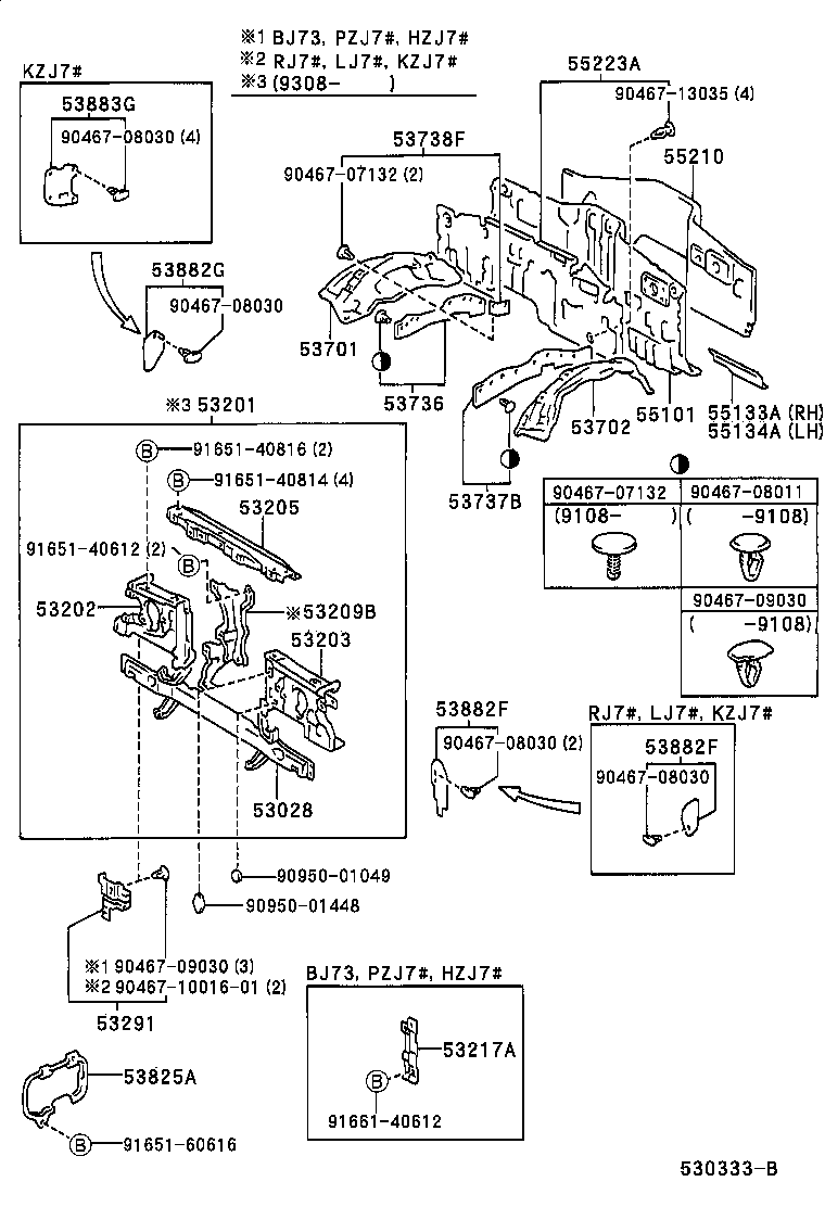 53702-60120 APRON SUB-ASSY, FRONT FENDER, LH product image