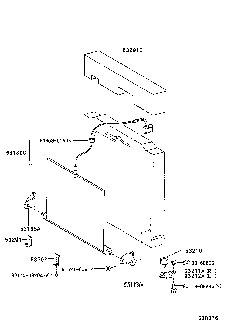 53180-25050 SHUTTER ASSY, RADIATOR product image