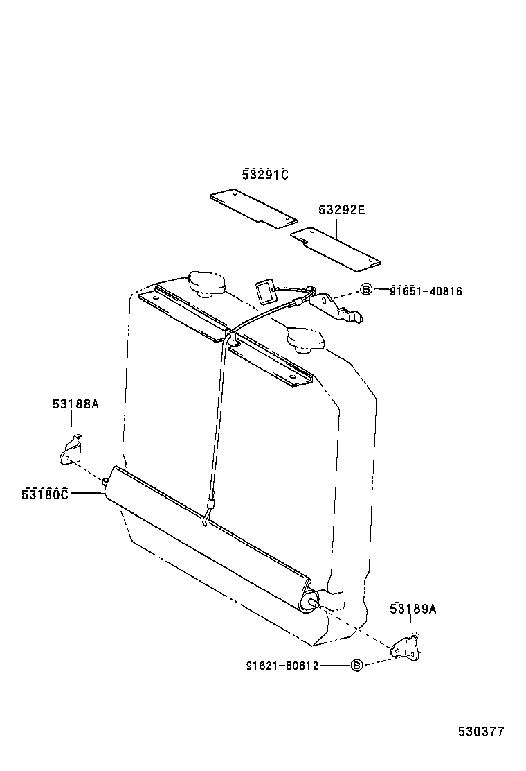 53180-25050 SHUTTER ASSY, RADIATOR product image