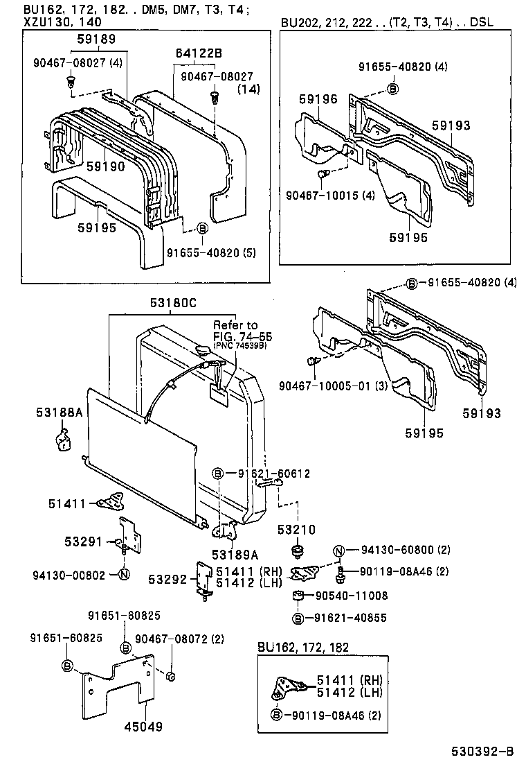 51411-37030 BRACKET, RADIATOR SUPPORT, RH product image