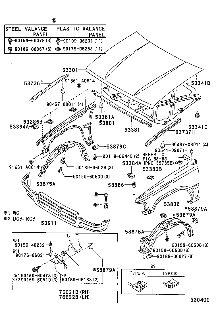 53812-89205 FENDER SUB-ASSY, FRONT LH product image