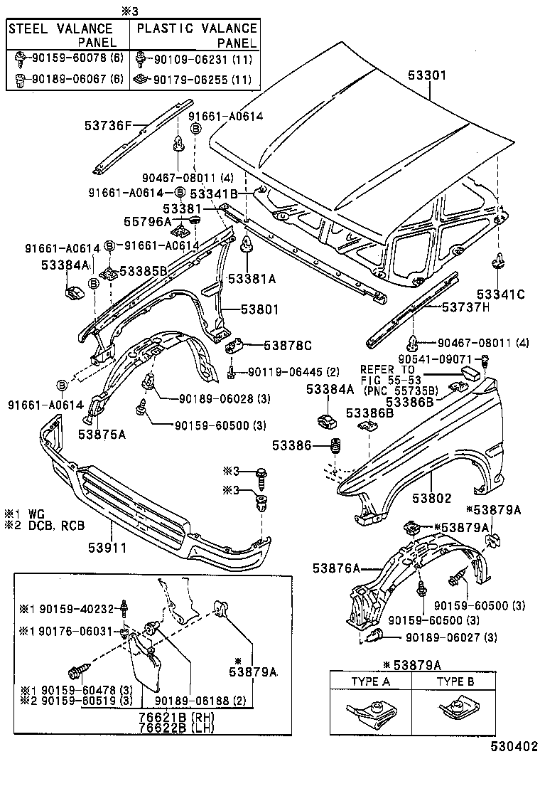 53812-35150 FENDER SUB-ASSY, FRONT LH product image