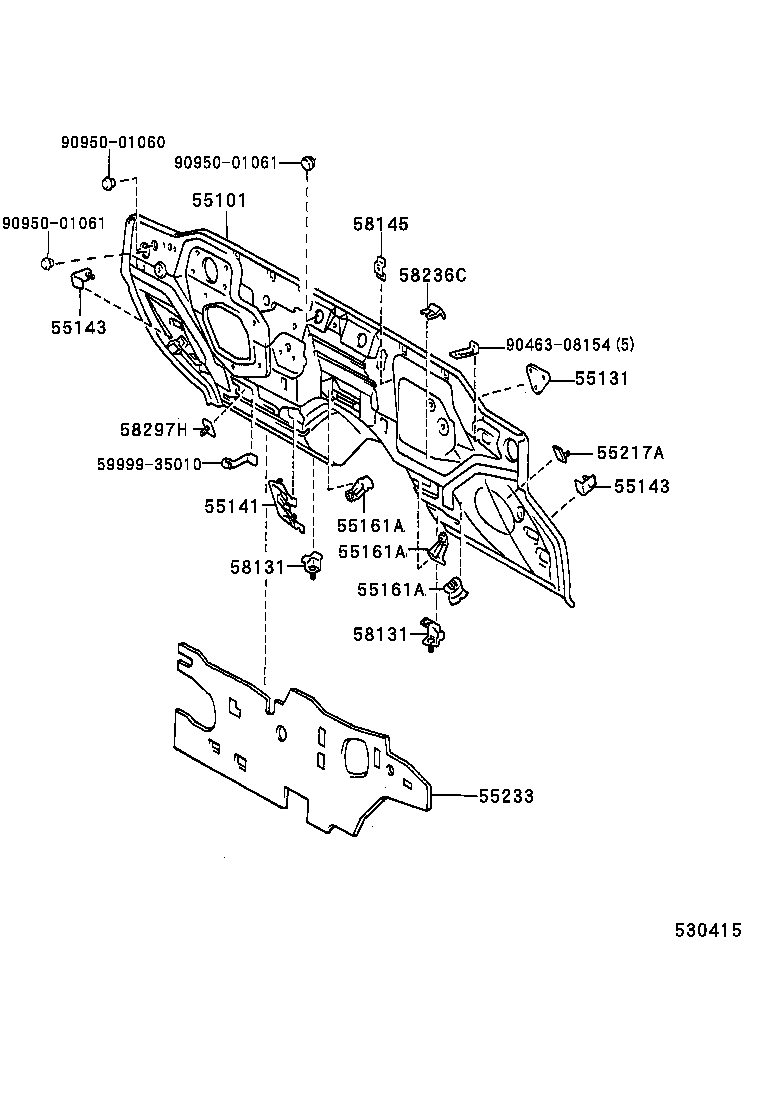 53701-35210 APRON SUB-ASSY, FRONT FENDER, RH product image