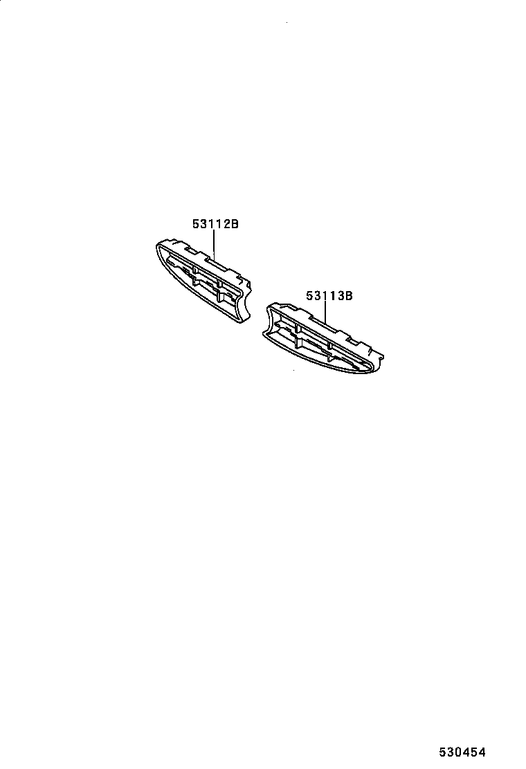 53113-02010 GRILLE, RADIATOR SIDE, LH product image