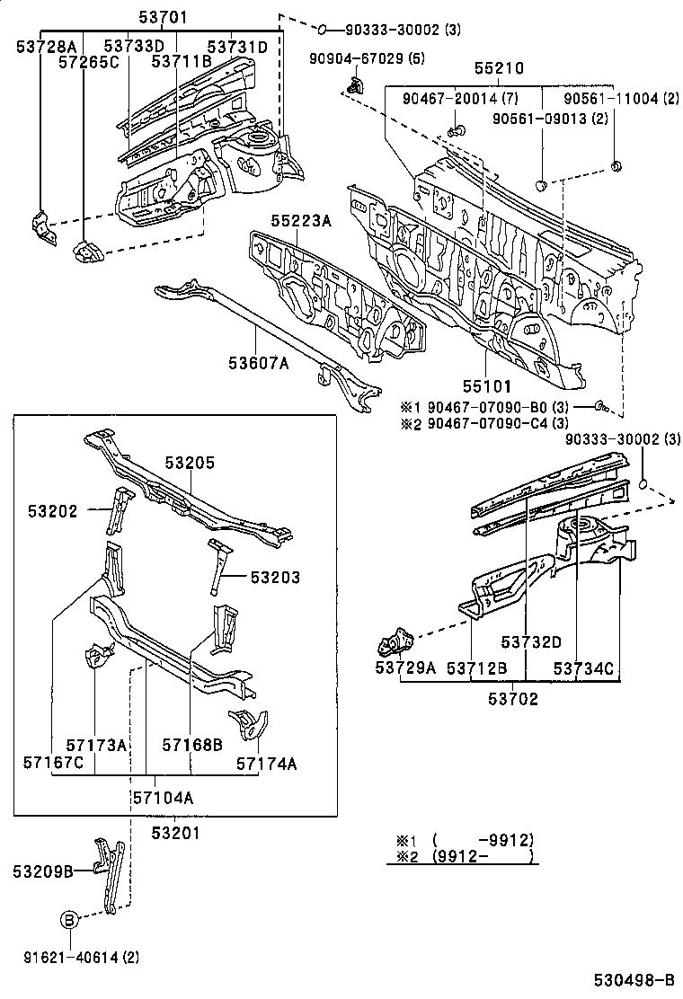 53702-21010 APRON SUB-ASSY, FRONT FENDER, LH product image