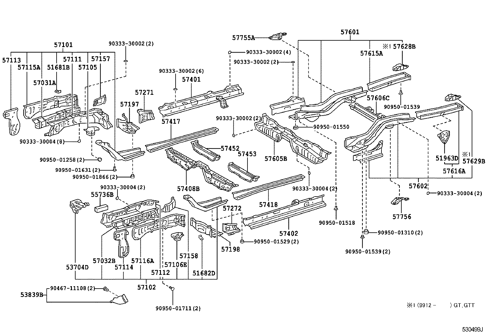 55736-21011 SEAL, WATER GUARD PLATE product image