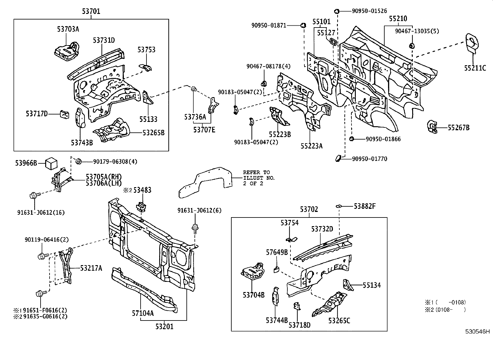 53701-35381 APRON SUB-ASSY, FRONT FENDER, RH product image