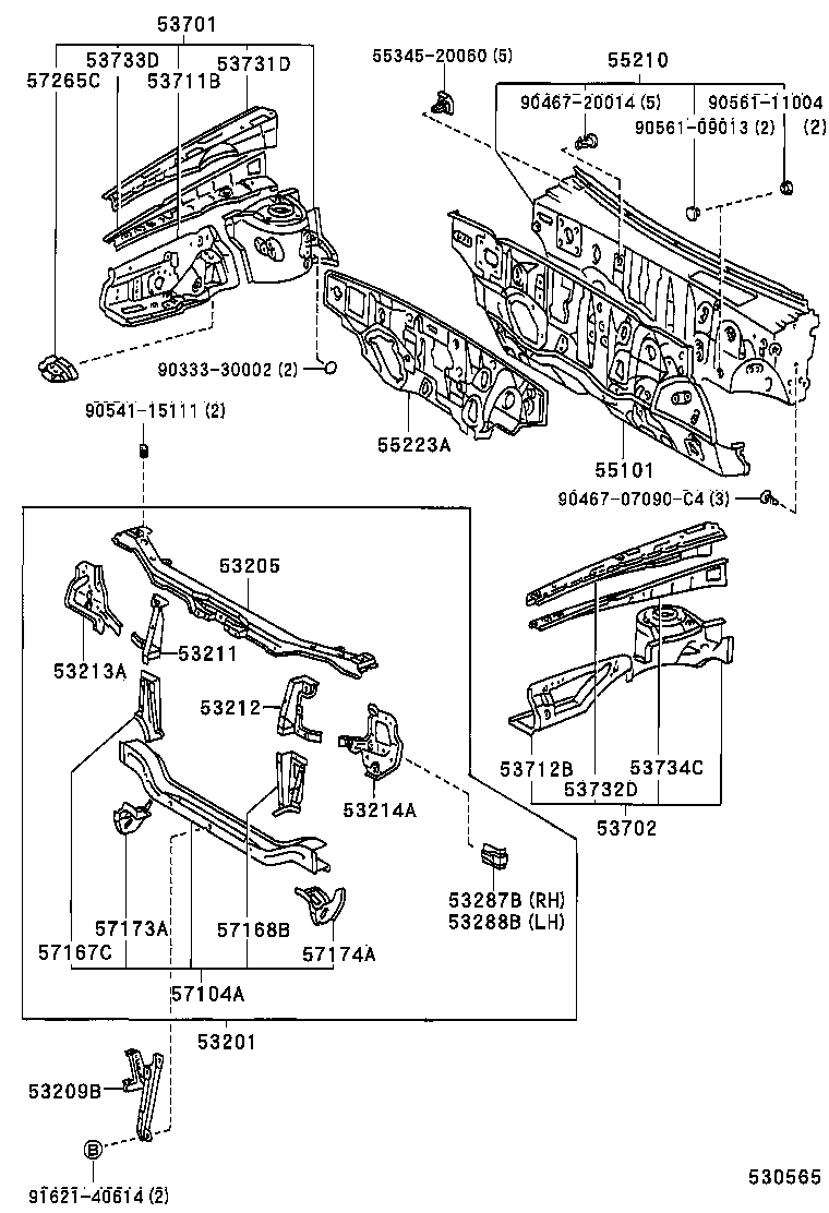 55101-2B730 PANEL SUB-ASSY, DASH product image