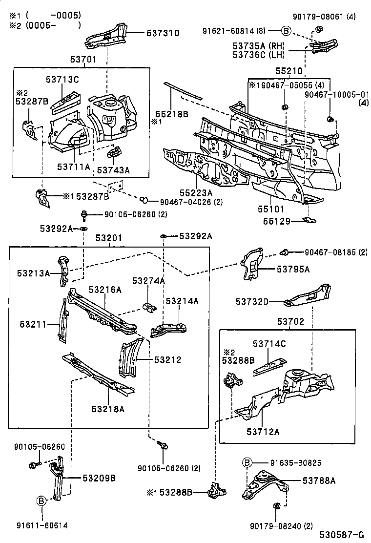 53701-47010 APRON SUB-ASSY, FRONT FENDER, RH product image