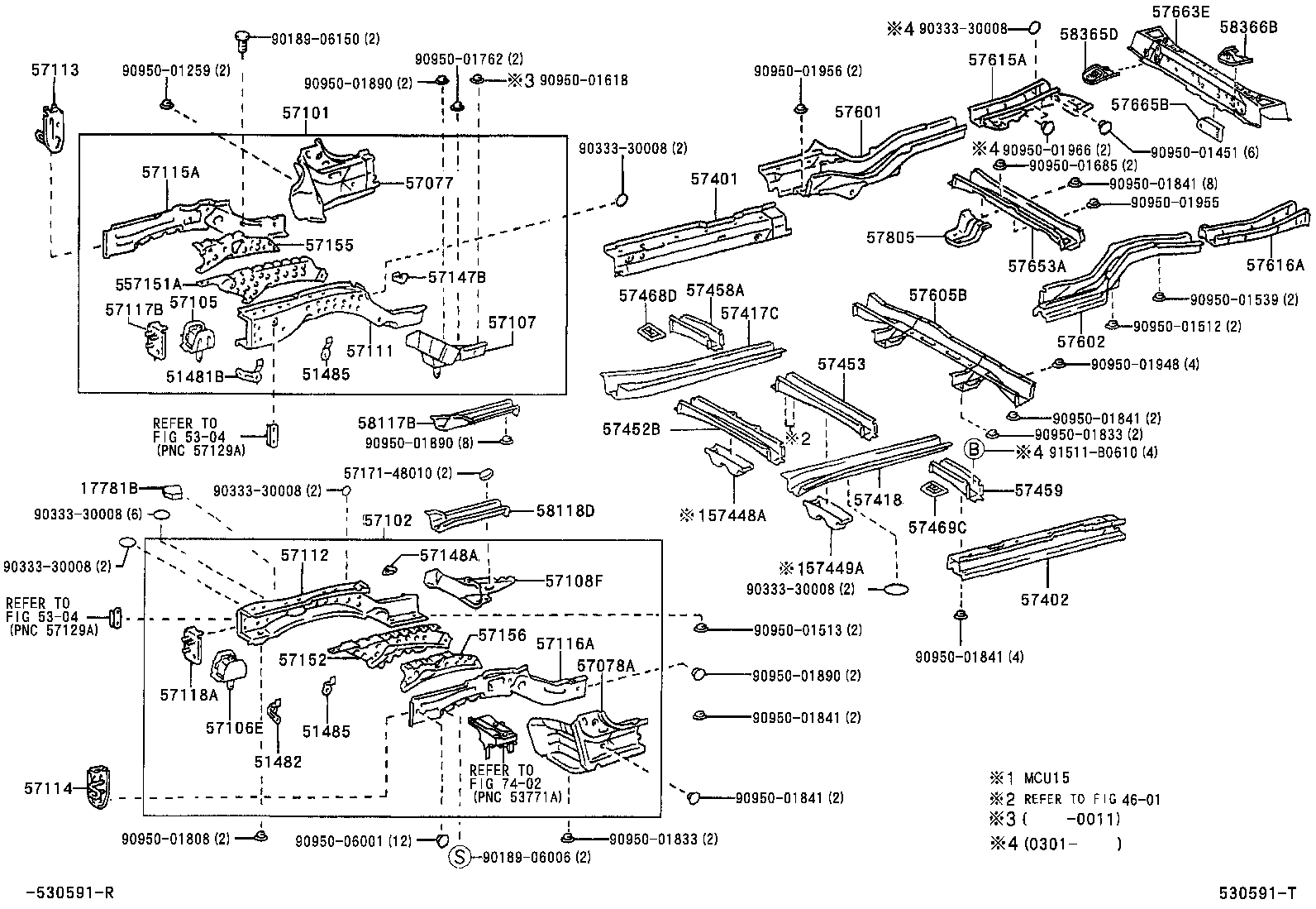 Toyota 57156-48010 REINFORCEMENT, FRONT SIDE MEMBER, NO.3, LH