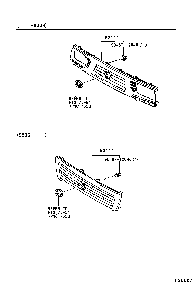 53100-35290 GRILLE, RADIATOR product image