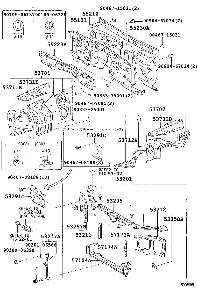 53701-51012 APRON SUB-ASSY, FRONT FENDER, RH product image