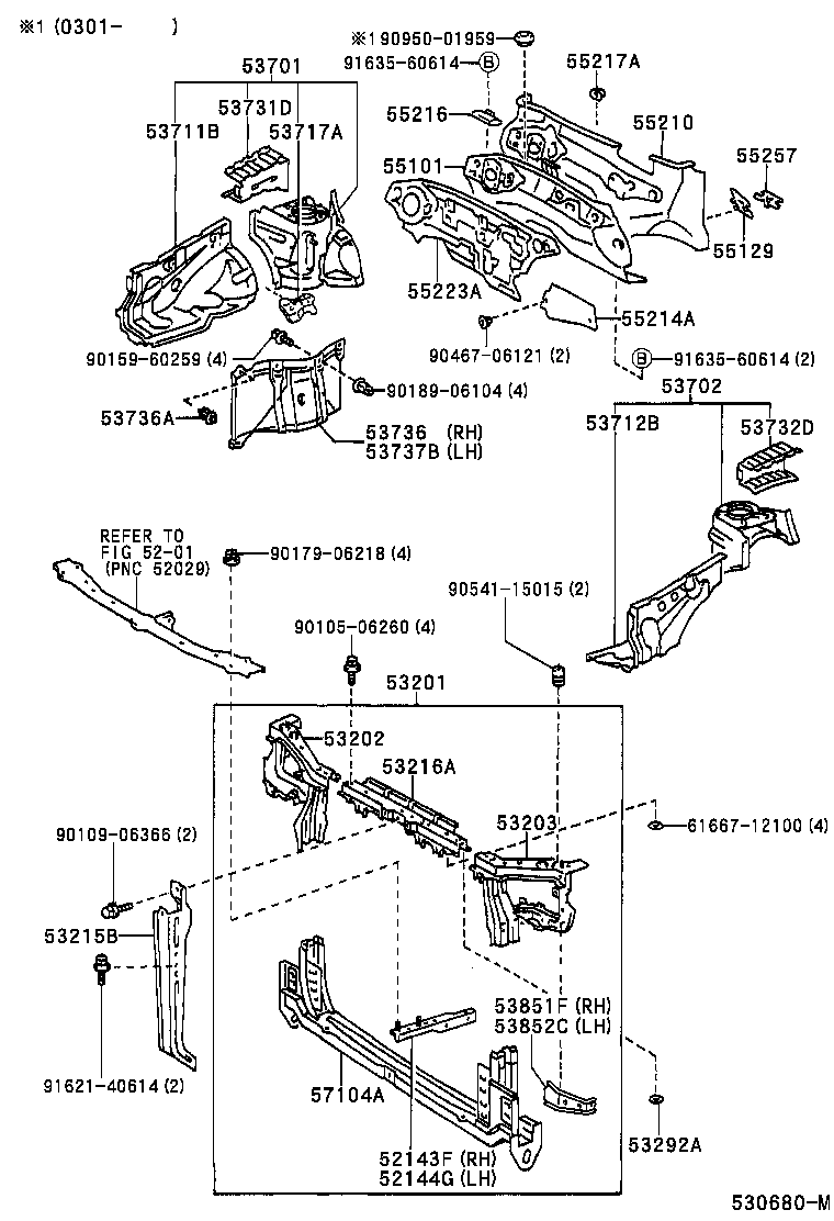 53702-32170 APRON SUB-ASSY, FRONT FENDER, LH product image