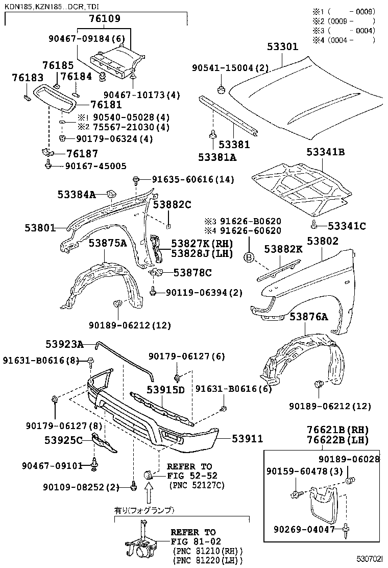 53802-35170 FENDER SUB-ASSY, FRONT LH product image