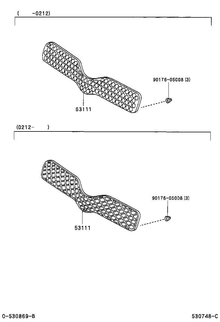 53101-52010 GRILLE, RADIATOR product image