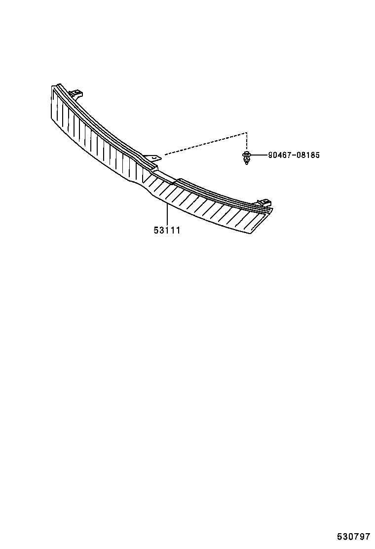 53111-52210 GRILLE, RADIATOR product image