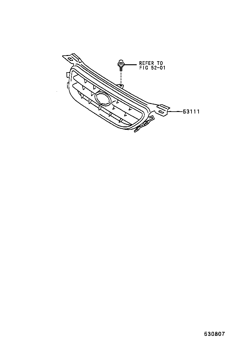 53119-33030 PROTECTOR, RADIATOR GRILLE product image